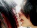 Emo boys kissing emo girls! aww cutesy couples!
