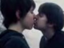 Emo boys kissing to placebo